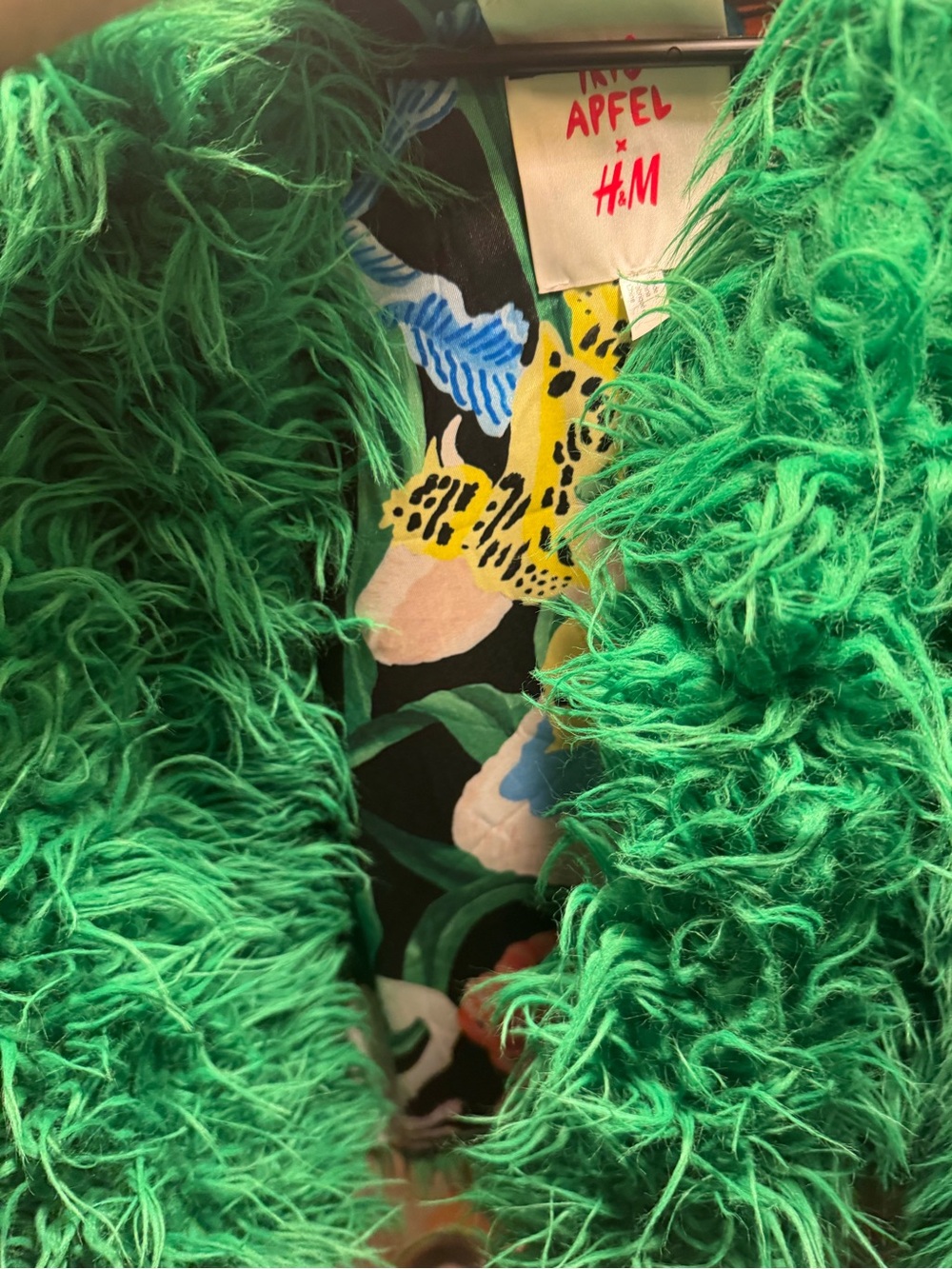 Iris Apfel x H and M faux fur